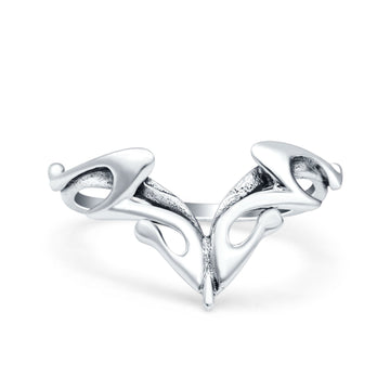 Oxidized Band Solid 925 Sterling Silver Thumb Ring (12.9mm)